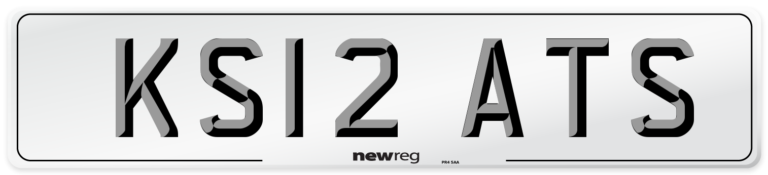KS12 ATS Number Plate from New Reg